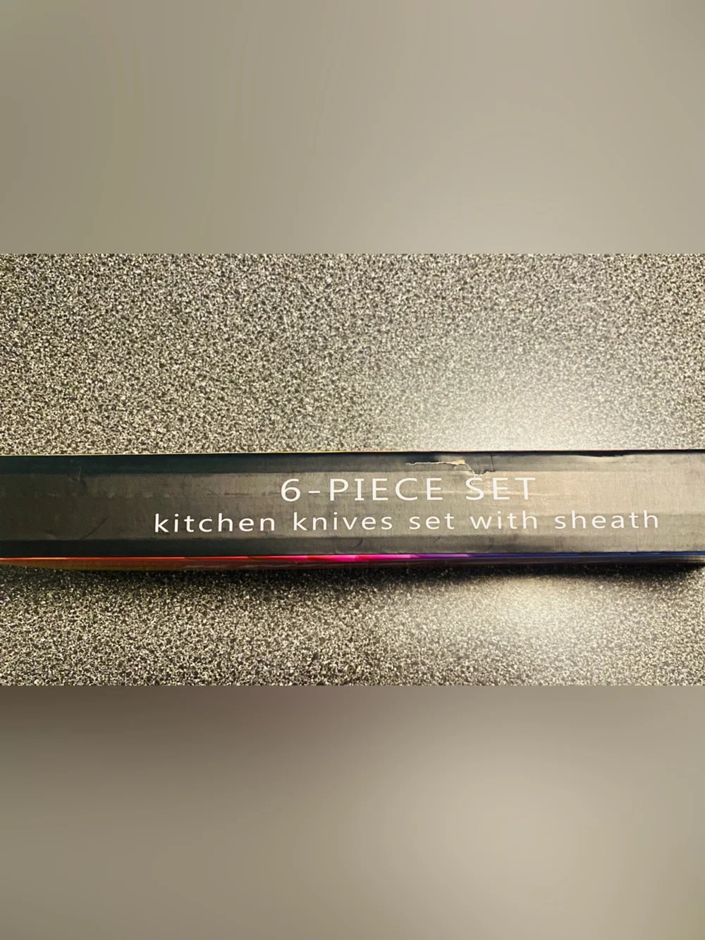 Colorful 6-Piece Disposable Knife Set - Multicolor